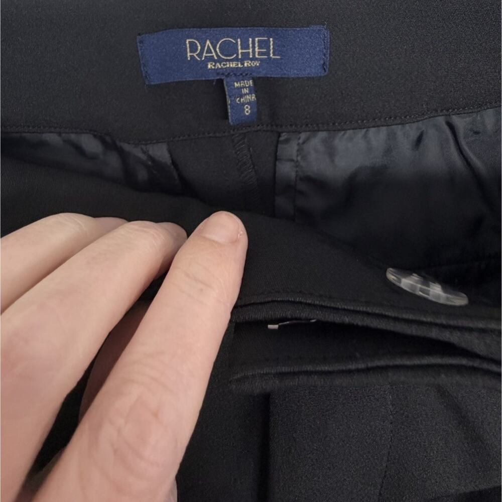 Rachel Zoe Womens Pants Black Size 8 Wide Leg High Rise Dress Pants - Picture 2 of 12
